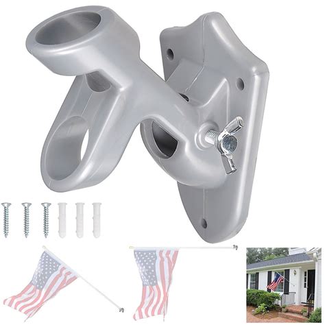 aluminum mounting bracket for 6 flag pole|flag pole wall mounting bracket.